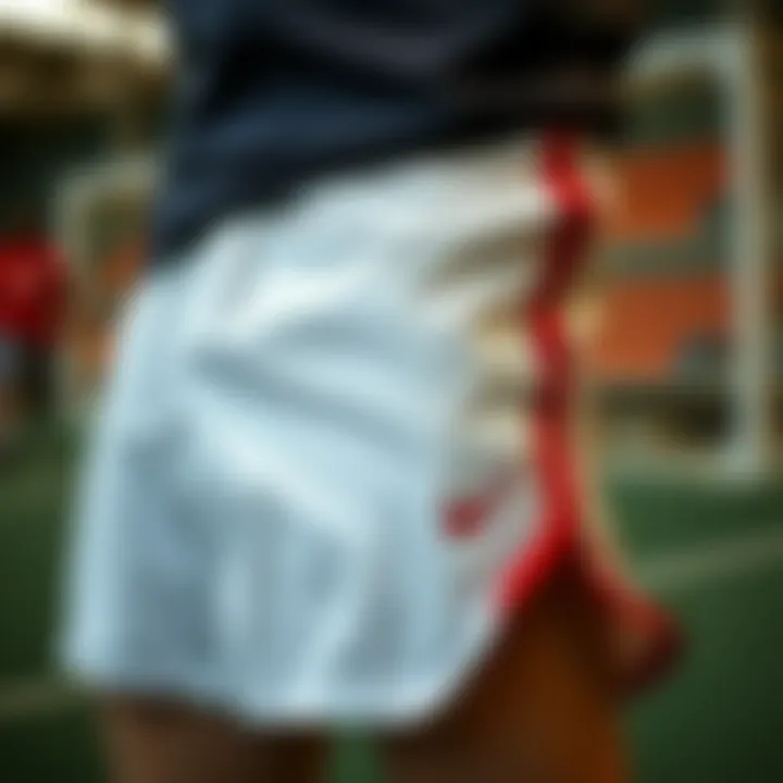 Different fabric types used in football shorts