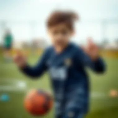 Children in Action: The Comfort of GS Sports Uniforms A child engaging in a sport wearing a GS sports uniform, demonstrating comfort and style