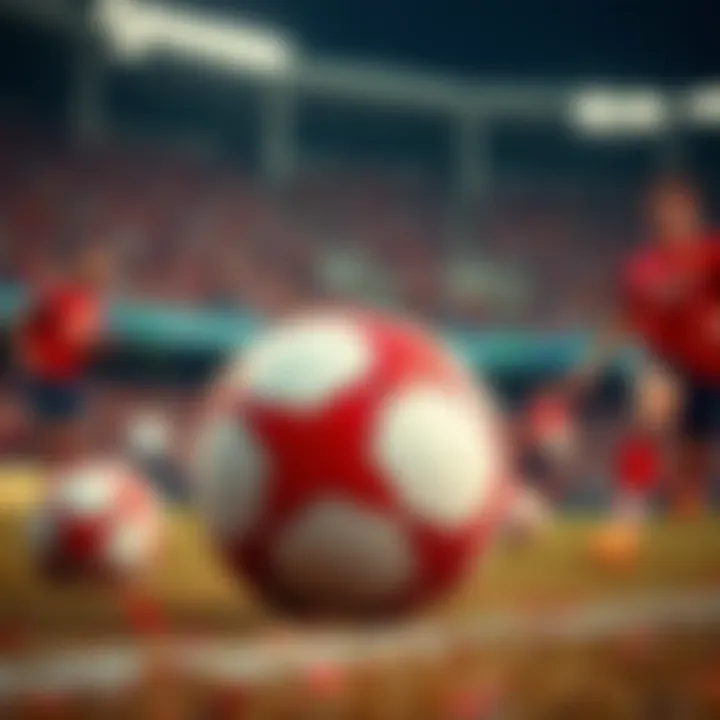 A vibrant match scene featuring players using Galatasaray footballs on the field.