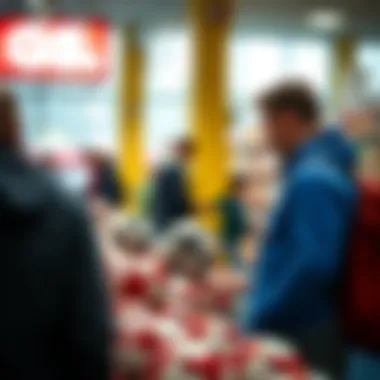 Customer comparing GS football prices and features online.