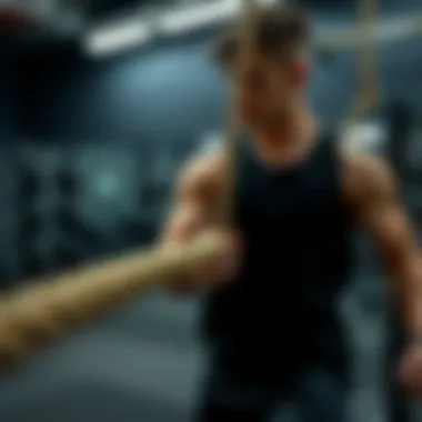 Dynamic use of rope in fitness training environments