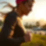 Runner enjoying the morning breeze