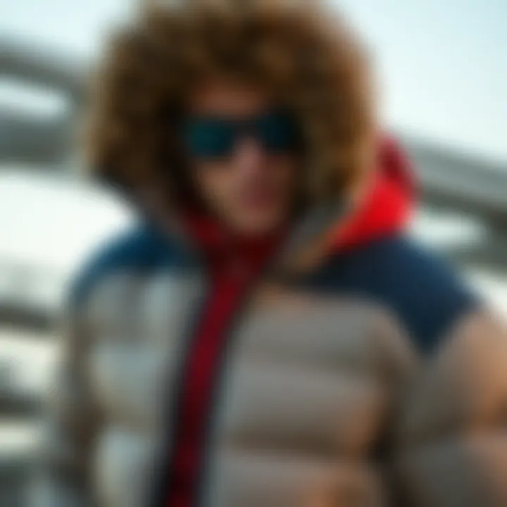 A model showcasing various designs of Jack Jones polar jackets