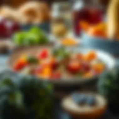 Nutrition's Role in Heart Rate A vibrant meal filled with nutritious ingredients reflecting the connection between diet and heart rate.