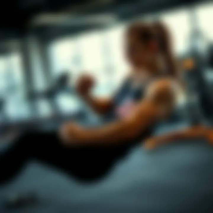 Impact of Exercise on Heart Rate An athlete engaging in a vigorous workout, showcasing the impact of exercise on heart rate.