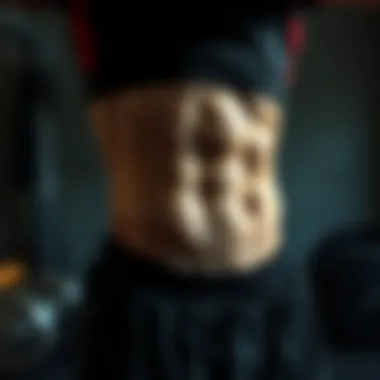 Illustration of common mistakes in abdominal workouts