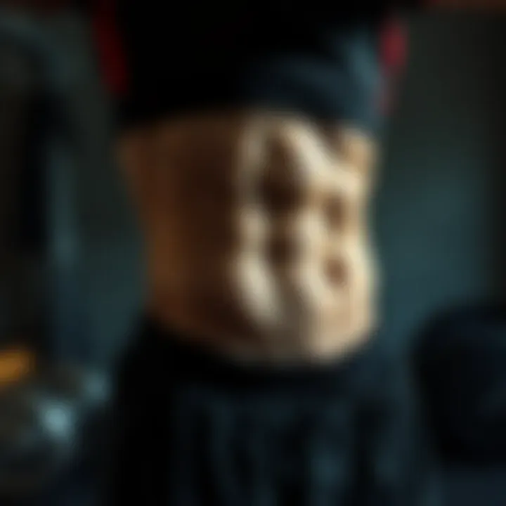 Illustration of common mistakes in abdominal workouts