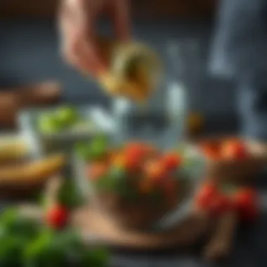 Healthy meal preparation for weight loss