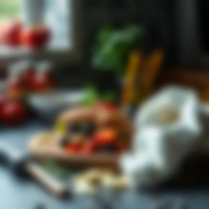 Fresh and healthy meal preparation for muscle growth