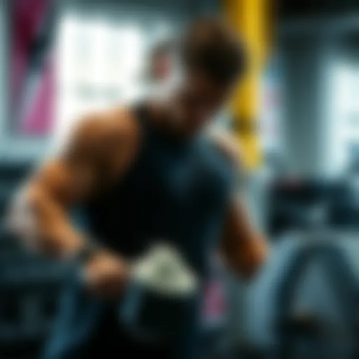 Carbohydrate powder being integrated into a fitness regimen