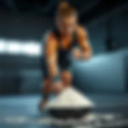 Conceptual representation of carbohydrate powder in sports nutrition