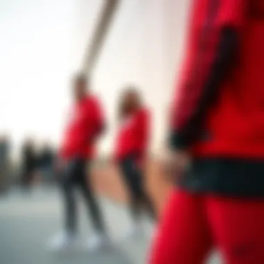 Versatile Styles of Red and Black Nike Stylish red and black Nike outfits showcasing versatility