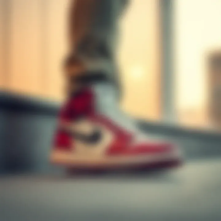 Air Jordan in Modern Fashion Stylish ensemble featuring Air Jordan shoes in a modern setting