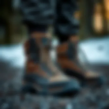 Lumberjack outdoor boots showcasing their rugged design.