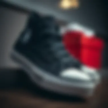 Maintenance tips for short black Converse shoes displayed elegantly