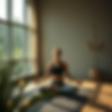 A serene meditation space illustrating mental well-being.