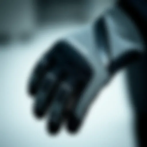 Detailed close-up of Muslera gloves showcasing unique design elements