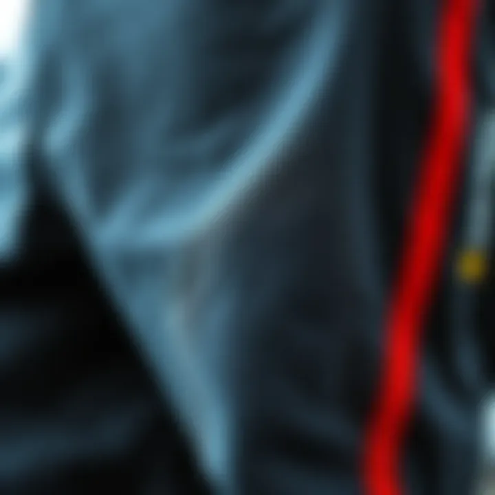 Quality Fabric and Design Details Close-up of fabric texture and quality of National Geographic sweatpants