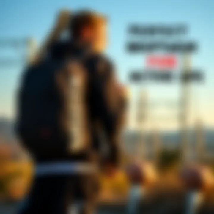 Nautica backpack paired with athletic wear