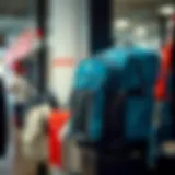 Stylish Nautica backpack on display