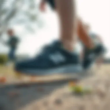 Children Enjoying Outdoor Activities in New Balance Shoes Children playing outdoors in New Balance shoes, illustrating comfort and movement.