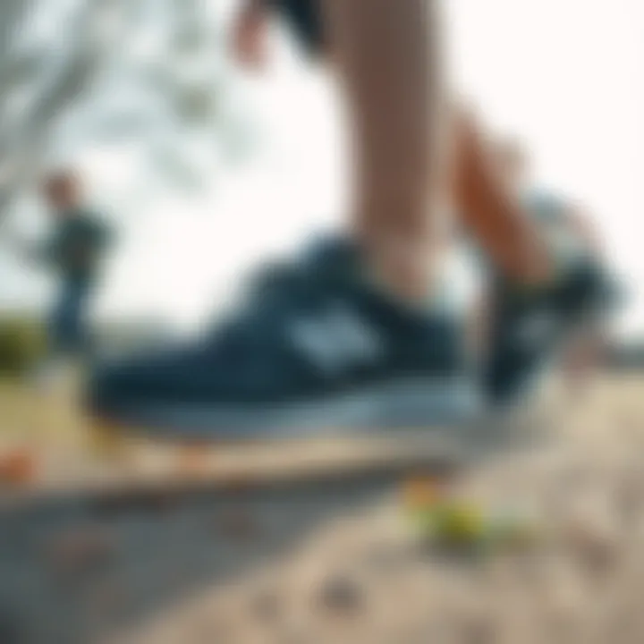 Children Enjoying Outdoor Activities in New Balance Shoes Children playing outdoors in New Balance shoes, illustrating comfort and movement.