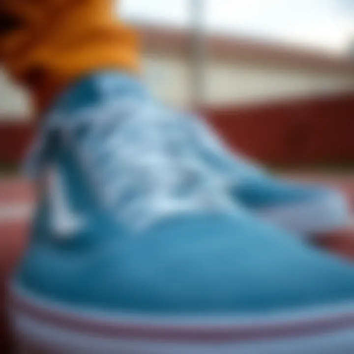 Unique Design Highlights of New Vans Models Close-up of unique design elements of Vans shoes