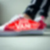 Vans logo with a sporty background