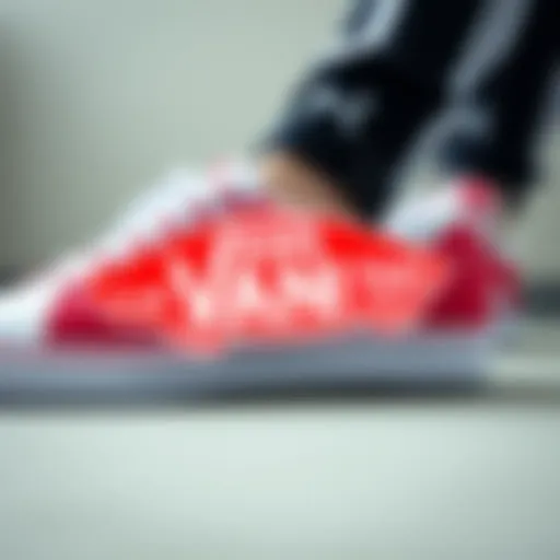 Vans logo with a sporty background