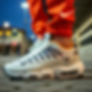 Historical evolution of Nike Air Öax illustrated with design changes