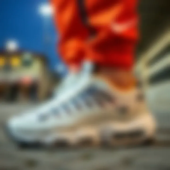 Historical evolution of Nike Air Öax illustrated with design changes