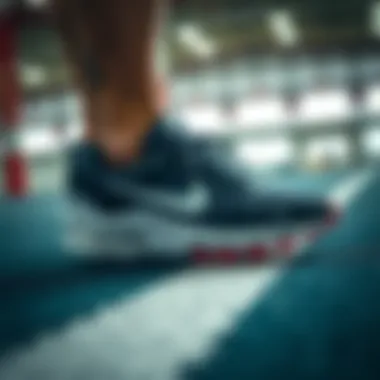 Nike Air Öax in action during a sports activity highlighting its performance