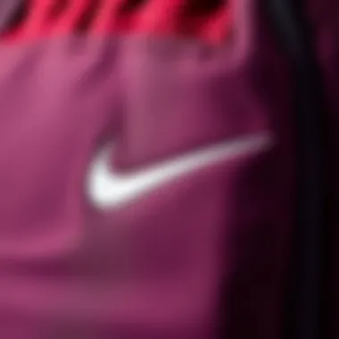 Close-up of the high-quality materials used in the backpack