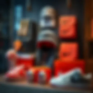 Stylish arrangement of various Nike baby accessories