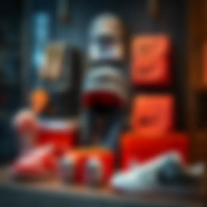 Stylish arrangement of various Nike baby accessories