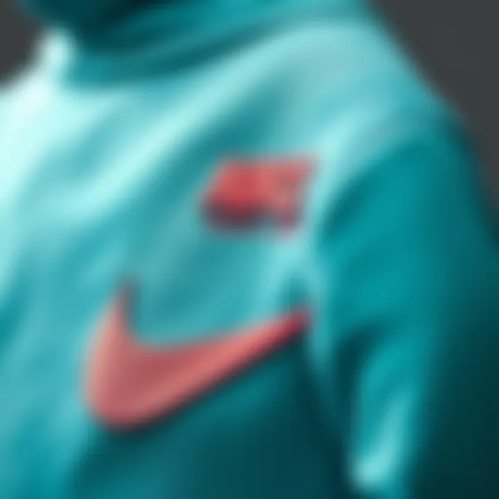 Close-up of high-quality materials used in Nike baby clothing