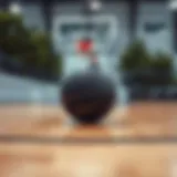 Sleek design of the Nike black basketball