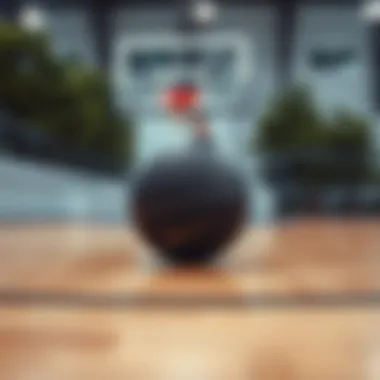 Sleek design of the Nike black basketball