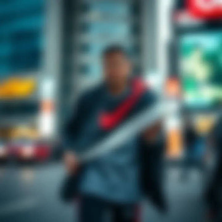 Nike Blazee in a fashionable urban environment