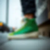 Stylish Nike Blazer Mid Green Sneakers