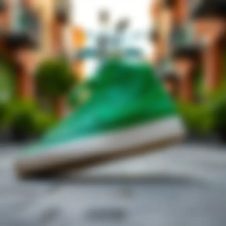 Nike Blazer Mid Green in Urban Environment