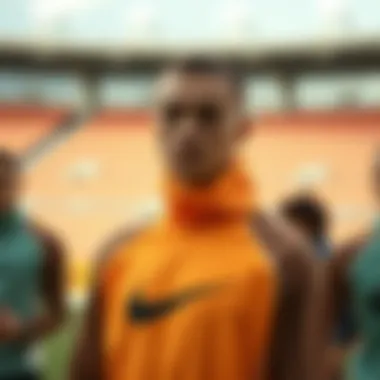 Versatile Collection of Nike High Neck Garments A collection of Nike high-neck garments showcasing versatility and style.