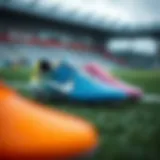 Nike children's soccer cleats in various colors