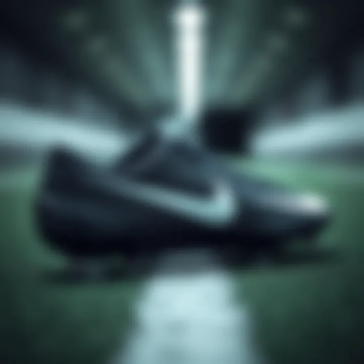 Nike Cleats Design Features Detailed view of Nike cleats showcasing design features
