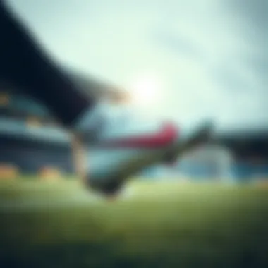 Performance of Nike Cleats Player demonstrating the performance of Nike cleats on the field