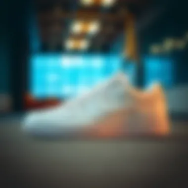 Stylish Nike Court Borough Pembe sneakers displayed on a modern backdrop