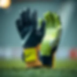 High-quality Nike goalkeeper gloves for children on display