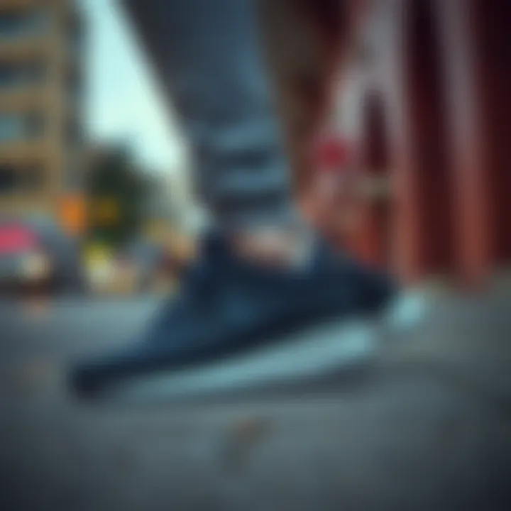 Trendy outfit combinations featuring Nike Initiator shoes in urban environments