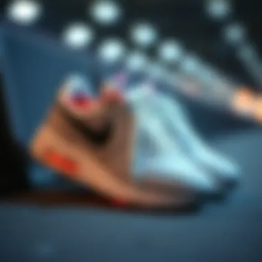 Sneakers showcasing Nike's latest collection