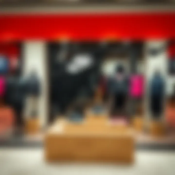 Nike products on display, highlighting the latest trends in athletic wear